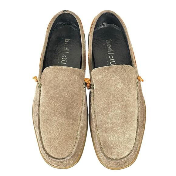 Bed Stu Armstrong Suede Loafers Taupe Men’s 8.5 Casual Comfort Lightweight - Picture 5 of 10